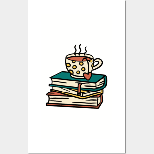 Have a tea and books Posters and Art